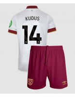 West Ham United Mohammed Kudus #14 Tredjedraktsett Barn 2024-25 Korte ermer (+ bukser)